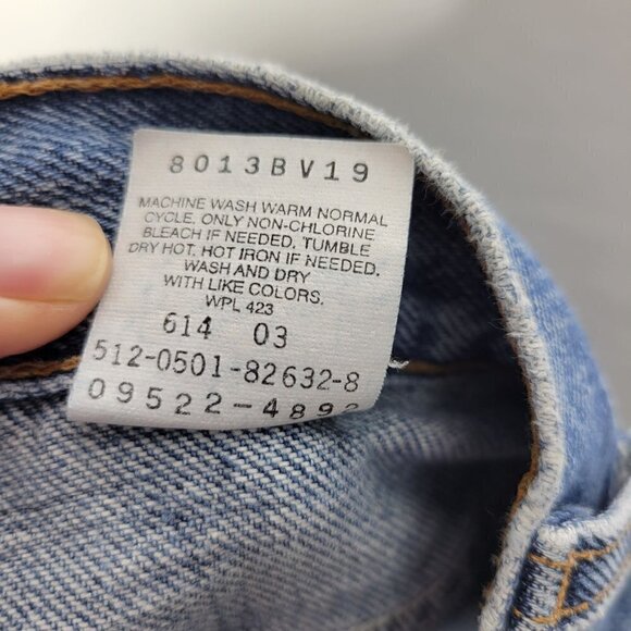 LEVI'S 550 Women's 22 (40x30) Relaxed Fit Tapered Leg Jeans USA Made vintage - Picture 13 of 16